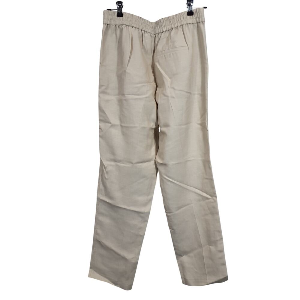 Reiss Tailored Cream Pleated Front Trousers Size US 4L - Picture 3 of 4